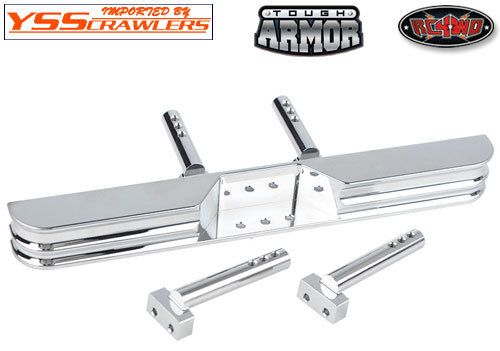 RC4WD Tough Armor Rear Step Bumper for Toyota Pickups/4Runner (Chrome)