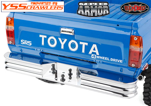 RC4WD Tough Armor Rear Step Bumper for Toyota Pickups/4Runner (Chrome)