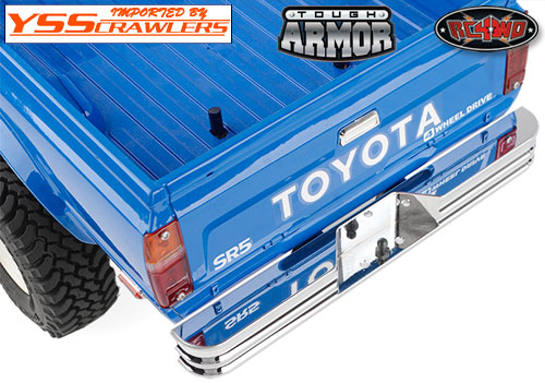 RC4WD Tough Armor Rear Step Bumper for Toyota Pickups/4Runner (Chrome)
