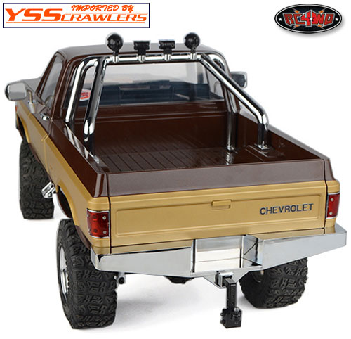 RC4WD アルミクロームリアバンパー [ヒッチマウント] for Chevy Blazer＆K10！