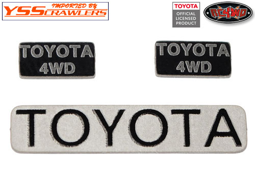 RC4WD メタルエンブレム For 1985/1987 エクストラキャブ！[Hilux-XtraCab]