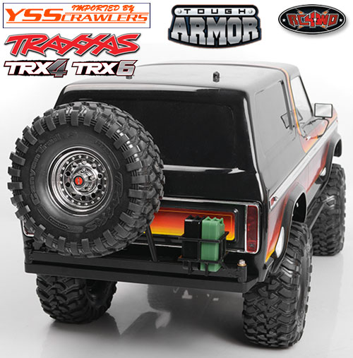 RC4WD Tough Armor Swing Away Tire Carrier w/ Fuel Holder for Traxxas TRX-4