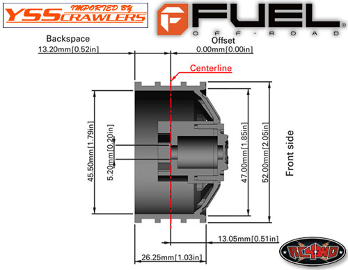 RC4WD Fuel Off-Road 1.9 FF60 Dually Wheels