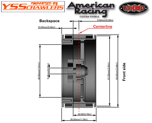RC4WD American Racing 2.2 VN510 Beadlock Wheels