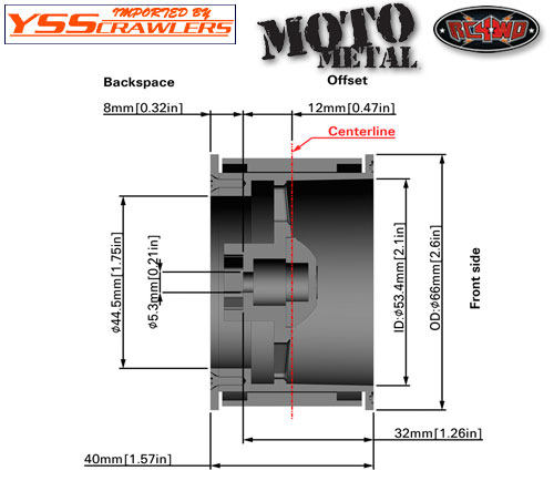 RC4WD Moto Metal 2.2 Siege Deep Dish Beadlock Wheels