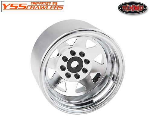>RC4WD 8 Lug Deep Dish Wagon 1.9 Steel Stamped Beadlock Wheels (Chrome)