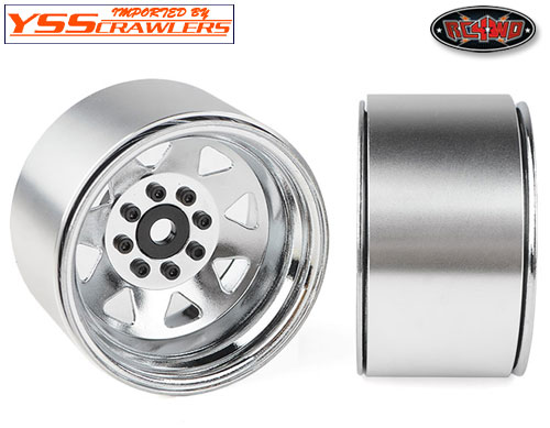 >RC4WD 8 Lug Deep Dish Wagon 1.9 Steel Stamped Beadlock Wheels (Chrome)