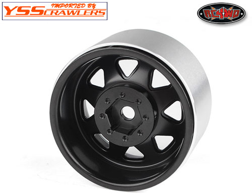 >RC4WD 8 Lug Deep Dish Wagon 1.9 Steel Stamped Beadlock Wheels (Black)