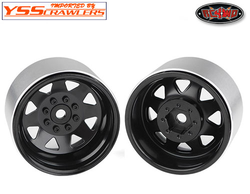 >RC4WD 8 Lug Deep Dish Wagon 1.9 Steel Stamped Beadlock Wheels (Black)
