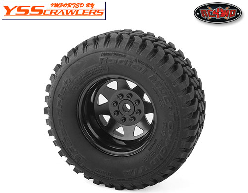 >RC4WD 8 Lug Deep Dish Wagon 1.9 Steel Stamped Beadlock Wheels (Black)