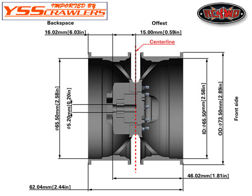 RC4WD Hauler 2.6 Dually Rear Wheels