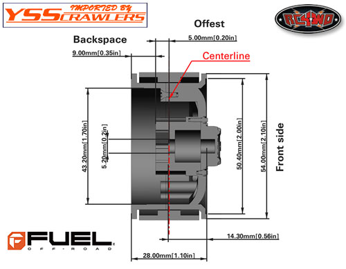 RC4WD Fuel Off-Road 1.9 FF31 Wheels
