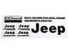 Metal Logo Decal Sheet for Axial 1/10 SCX10 III Jeep (Gladiator/