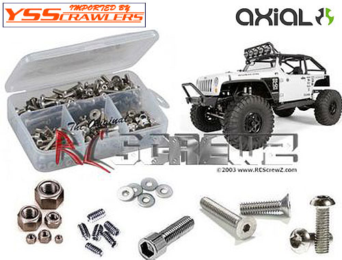 Search: RC Screwz Stainless Steel Hex Screw Kit for Axial SCX10 - Jeep Wrangler G6!
