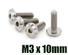 Vanquish ワッシャーヘッド M3 x 10mm チタンヘッドスクリューセット！[4本]