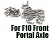 Vanquish Titanium Hardware F10 Portal Front Axle Kit!