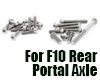 Vanquish F10 ポータルリアアクスル チタン ハードウェアキット！[F10Portal]
