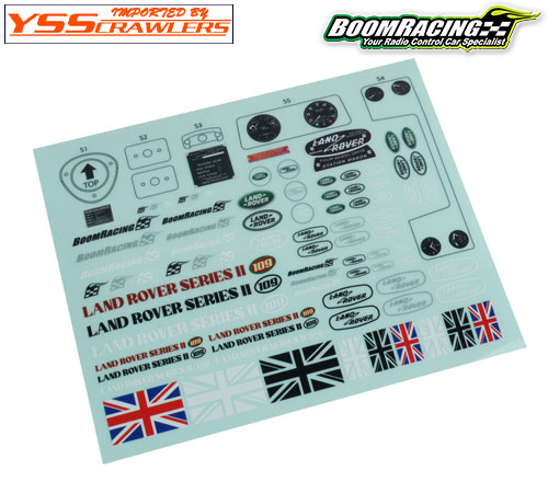 Land Rover® Series II 109 Station Wagon Decal Sheet for BRX02