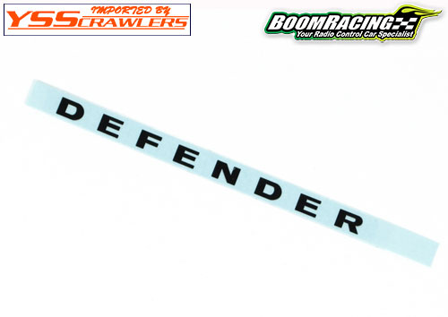 BR 「DEFENDER」メタルエンブレム [ブラック] for ディフェンダーボディー！[BRX02]