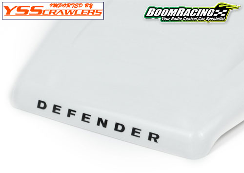 BR Metal Defender Emblem Plaque for Bonnet (1) Black for BRX02 D130