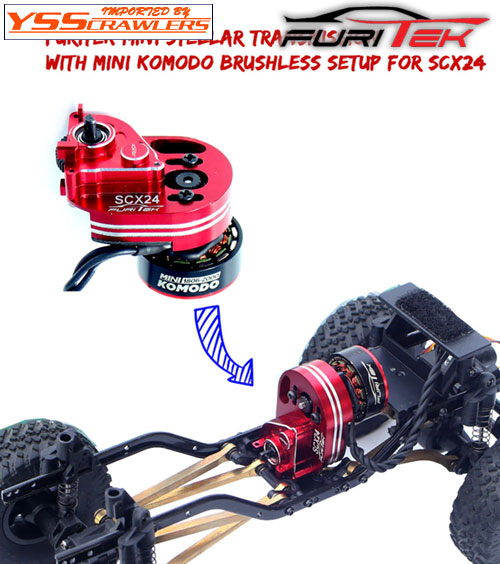 Furitek Mini Stellar Transmission & Mini Komodo Brushless Motor (SCX24)