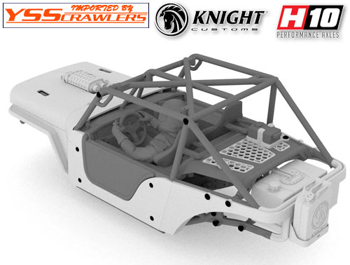 Knight Customs Vanquish H10 Optic Terra Recon Body Conversion Kit (Unpainted) w/Engine, Interior & Fuel Cell