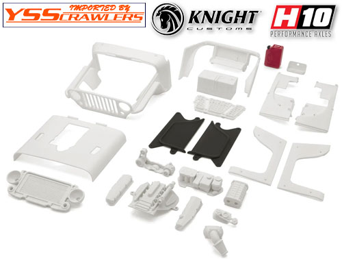 Knight Customs Vanquish H10 Optic Terra Recon Body Conversion Kit (Unpainted) w/Engine, Interior & Fuel Cell