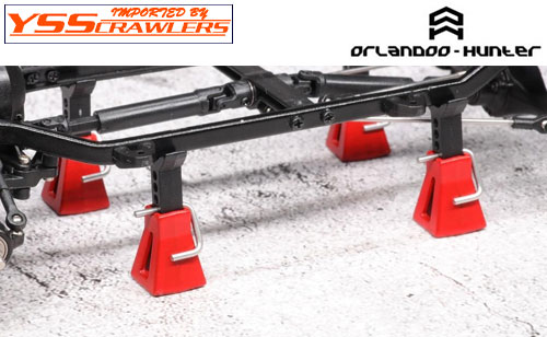 YSS Orlandoo - Hunter - Jack Stands Red for Orlandoo Crawlers