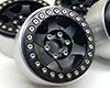 YSS Full Alum 1.9 Beadlock Wheels Type K! [Black-Black][4pcs]