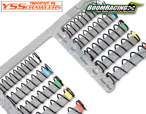 Boom Racing KUDU™ Shock Springs 45mm Set (Super Hard, Hard, Medium, Soft, Super Soft) (10)