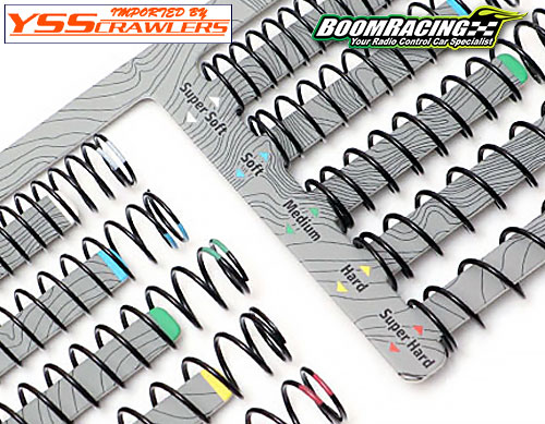 Boom Racing KUDU™ Shock Springs 55mm Set (Super Hard, Hard, Medium, Soft, Super Soft) (10)