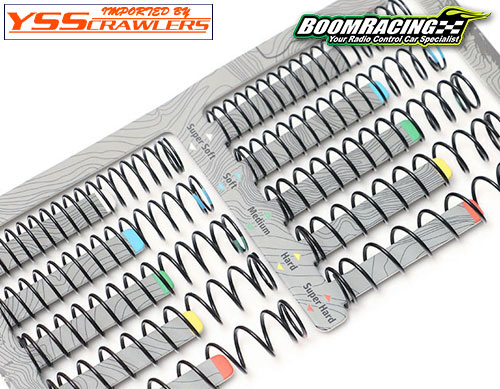 Boom Racing KUDU™ Shock Springs 65mm Set (Super Hard, Hard, Medium, Soft, Super Soft) (10)