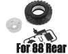 BR Rear Door Spare Wheel and Tire with Mount for BRX02 88 Wagon!