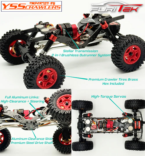 Furitek Terra Comp 1/18 RTR Micro Rock Crawler w/Komodo Unity(BK)