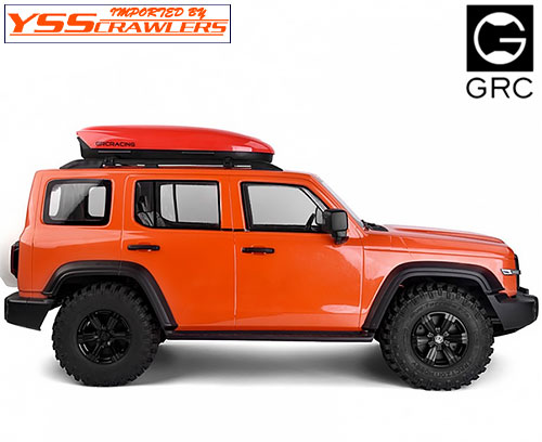 GRC SCALED ROOF BOX SET RED W/ RACK FOR 1/10 RC CAR