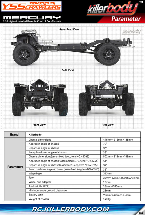 Killerbody Mdercury chassis